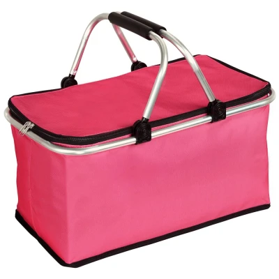 KESPER termo skládací 50 x 29 cm růžový nákupní košík