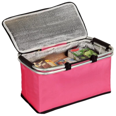 KESPER termo skládací 50 x 29 cm růžový nákupní košík