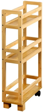 KESPER 24860 Regál s kolečky 15 x 74 x 36 cm, bambus KESPER 24860 Regál s kolečky 15 x 74 x 36 cm, bambus