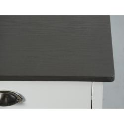 KESPER 25527 Kuchyňský vozík s odpadkovým košem, 50 x 79 x 37 cm, bílý