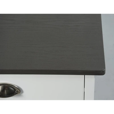 KESPER 25527 Kuchyňský vozík s odpadkovým košem, 50 x 79 x 37 cm, bílý