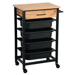 KESPER 25532 Kuchyňský vozík s pracovní deskou, 85 x 47 x 37 cm