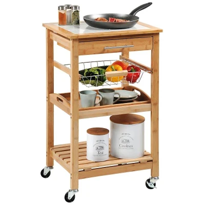 KESPER 25776 Kuchyňský vozík s pracovní deskou 81 x 48 x 38 cm