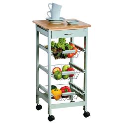 KESPER 25813 Kuchyňský vozík s pracovní deskou, 77 x 36 x 36 cm