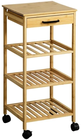 KESPER 25819 Kuchyňský vozík 33 x 73 x 33 cm, bambus