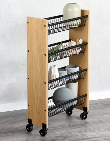 KESPER 27843 Kuchyňský vozík úzký 45 x 17 x 77 cm