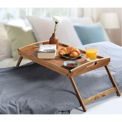 KESPER 28020 Servírovací tác se skládacími nohami, 55 x 35 cm, akácie