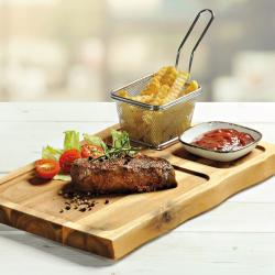 KESPER 28196 Servírovací prkénko, 37,5 x 24 x 2,5 cm, akáciové dřevo