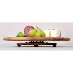 KESPER 28448 Otočné servírovací prkénko, ø 40 cm, akáciové dřevo