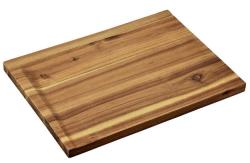 KESPER 28702 Prkénko na krájení, 38 x 28 x 2 cm, akáciové dřevo