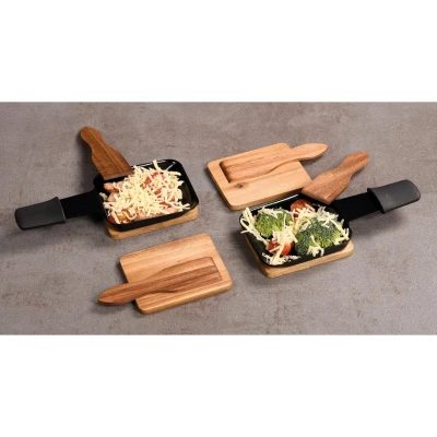 KESPER Prkénka na raclette 8 ks akáciové dřevo 10 x 8 x 0,7 cm
