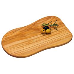 KESPER 2910160 Prkénko na krájení a servírování, 30 x 18 x 1,2 cm, olivové dřevo
