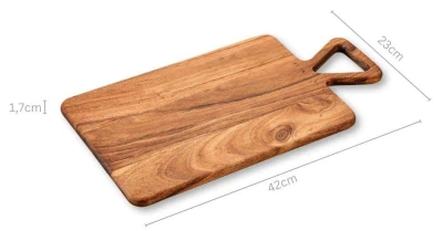 KESPER Prkénko na krájení a servírování 42 x 23 x 1,7 cm, akáciové dřevo