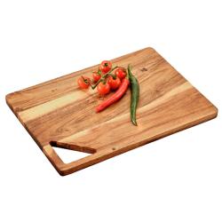 KESPER 29141 Prkénko na krájení a servírování, 35,5 x 25,5 x 1,7 cm, akáciové dřevo
