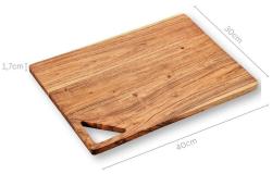 KESPER 29142 Prkénko na krájení a servírování, 40 x 30 x 1,7 cm, akáciové dřevo