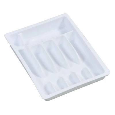 KESPER 30086 Variabilní příborník, 6 nebo 8 přihrádek, plast, bílá