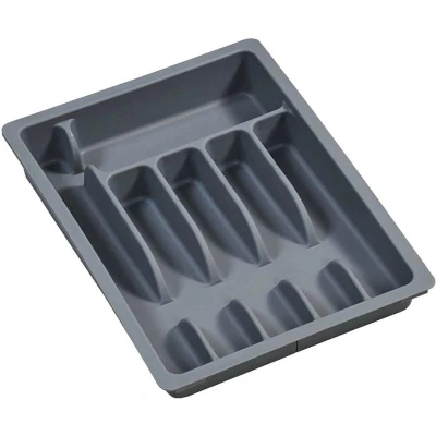 KESPER 30087 Variabilní příborník, 6 nebo 8 přihrádek, plast, šedá