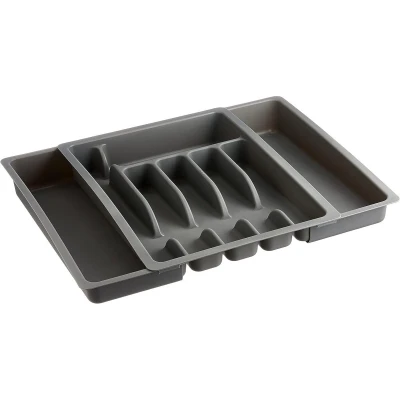 KESPER 30087 Variabilní příborník, 6 nebo 8 přihrádek, plast, šedá