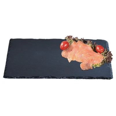KESPER Servírovací tác černý 40 x 30 cm, břidlice