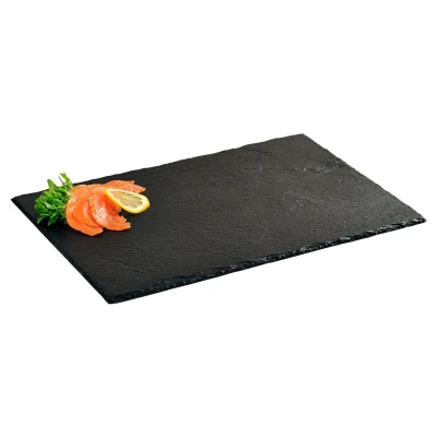 KESPER Servírovací tác černý 40 x 30 cm, břidlice