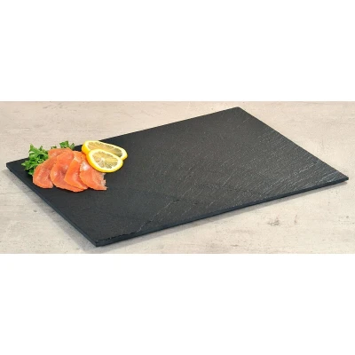 KESPER Servírovací tác černý 40 x 30 cm, břidlice