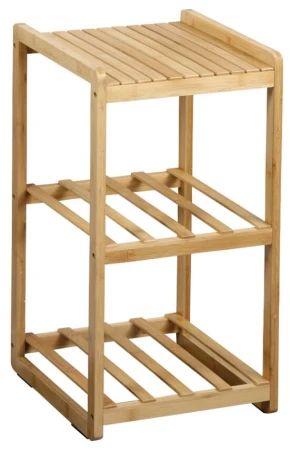 KESPER Regál s boxy bambusový 57 x 29,5 x 33,5 cm, 2 police
