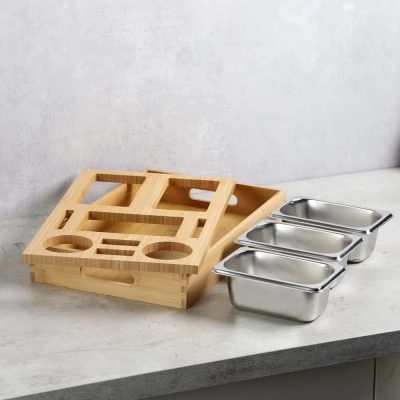 KESPER Snackbox bambusový 40 × 26 × 7,5 cm