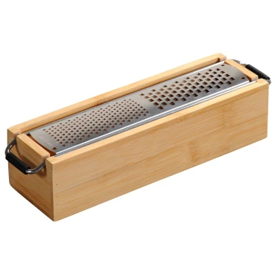 KESPER Struhadlo s nádobou 25 x 6,2 x 5,6 cm bambus/ocel