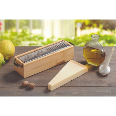 KESPER Struhadlo s nádobou 25 x 6,2 x 5,6 cm bambus/ocel