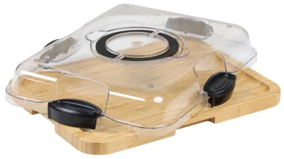 KESPER Servírovací tác s víkem 36 x 28 x 7 cm, bambus/plast