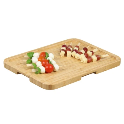 KESPER Servírovací tác s víkem 36 x 28 x 7 cm, bambus/plast