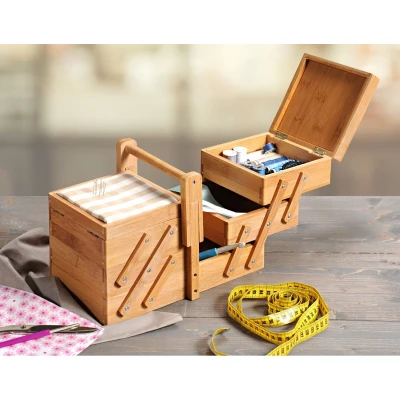 KESPER Organizér na šicí potřeby 29 x 19 x 16,5 cm bambusový
