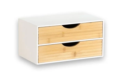 KESPER Organizér se 2 zásuvkami bílý/přírodní