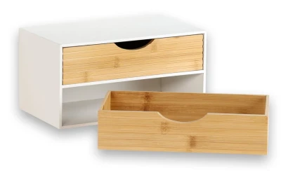 KESPER Organizér se 2 zásuvkami bílý/přírodní
