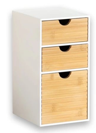 KESPER Organizér se 3 zásuvkami bílý/přírodní