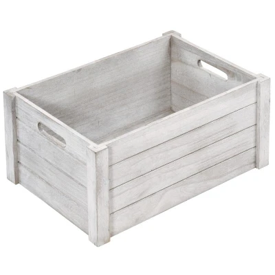 KESPER Úložný box antická bílá, topolová překližka, 40,5 x 30,5 x 20 cm