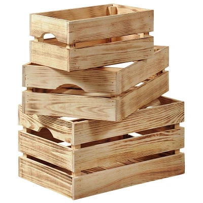 KESPER Úložný stohovatelný box 40 x 30 x 23 cm, borovicové dřevo