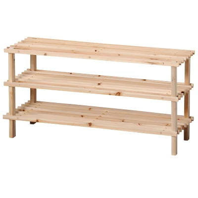 KESPER Botník se třemi policemi 77 x 40 x 26 cm světlý