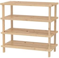 KESPER 69724 Botník se čtyřmi policemi, 54 x 52 x 26 cm, světlý KESPER 69724 Botník se čtyřmi policemi, 54 x 52 x 26 cm, světlý