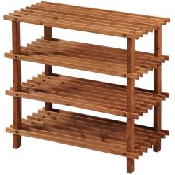 KESPER 69734 Botník se čtyřmi policemi, 54 x 52 x 26 cm, tmavý KESPER 69734 Botník se čtyřmi policemi, 54 x 52 x 26 cm, tmavý