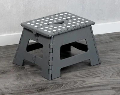 KESPER Skládací schůdky šedo-bílé plastové 35 x 27 x 22 cm