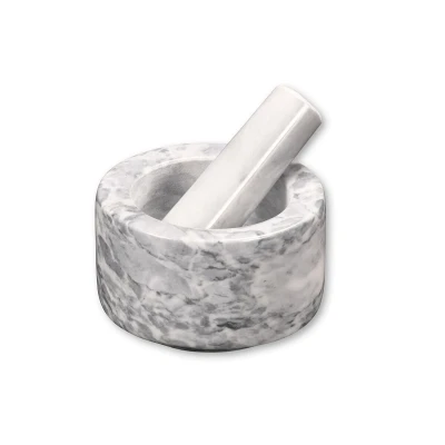 KESPER Hmoždíř s paličkou bílý leštěný mramor průměr 13 cm