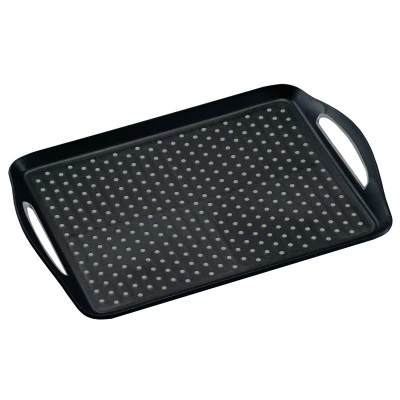 KESPER Servírovací protiskluzový tác 45,5 x 32 cm plastový černý