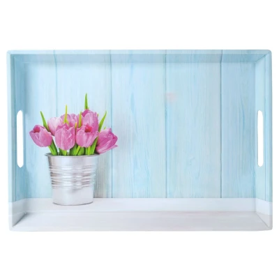 KESPER Servírovací podnos tulipány 50 x 35 x 4,5 cm