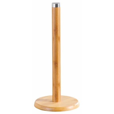 KESPER Stojan na kuchyňské utěrky bambusový Ø 14 cm, výška 32,5 cm