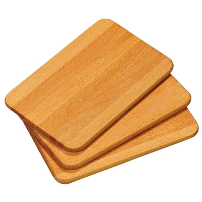 KESPER Prkénka na krájení 3 ks, 23 x 15 x 1 cm, bukové dřevo
