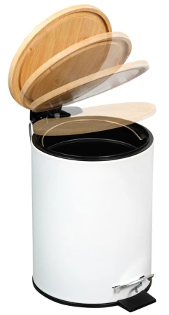 KESPER bílý kosmetický koš s tichým zavíráním, 3 l