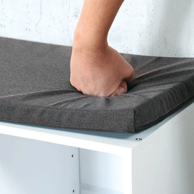 KESPER Botník s podsedákem 103 x 29,5 x 48 cm, bílá/šedá