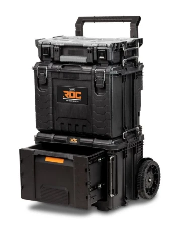 Keter ROC Pro Gear 2.0 černo-oranžový box s jednou zásuvkou XL