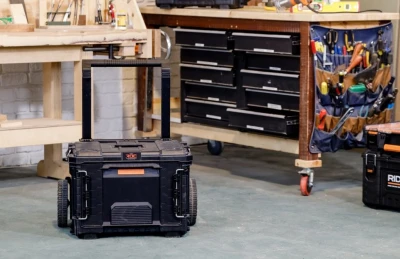 Keter ROC Pro Gear 2.0 černo-oranžový box s jednou zásuvkou XL